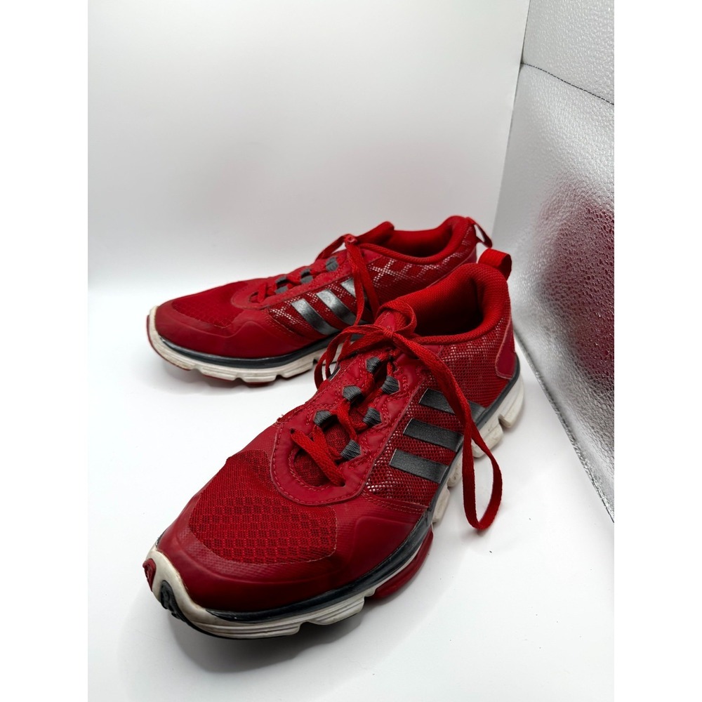 Adidas Speed Trainer 2 Mens 7 Sneaker Power Red Gray Mesh Lace Up Baseball Shoes